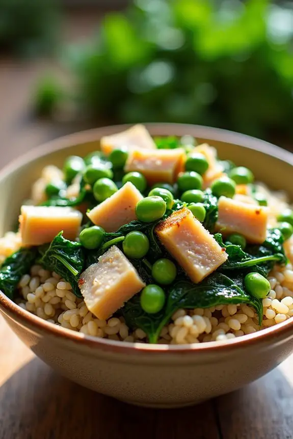 healthy turkey quinoa meal