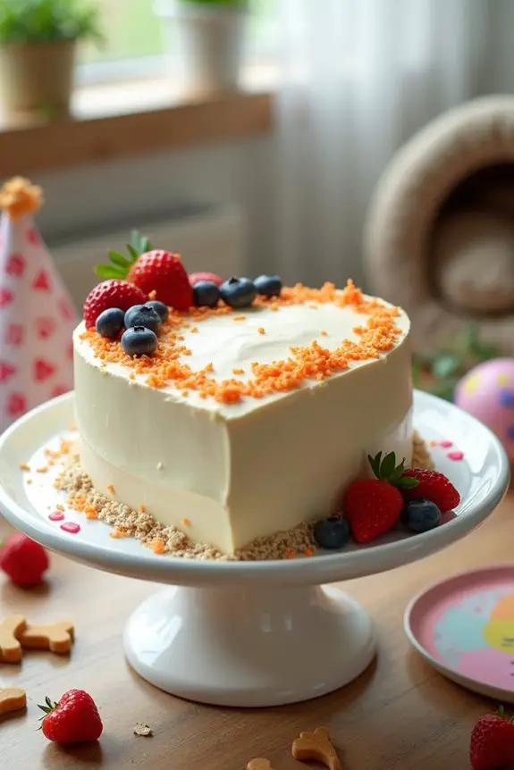 heart shaped dog cake recipe