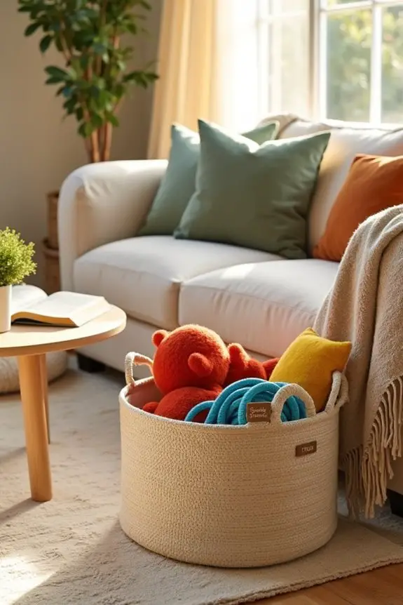 hidden dog toy organization