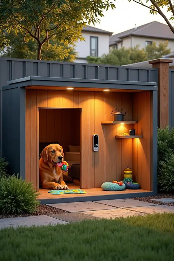 high tech cozy dog haven