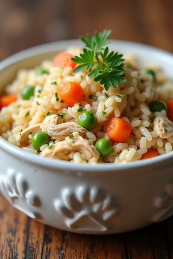 homemade chicken and rice