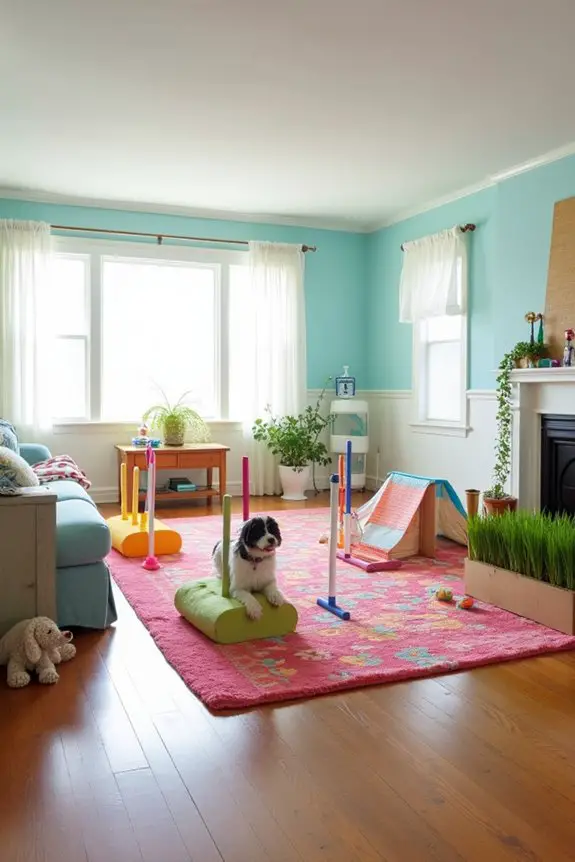 indoor canine agility training