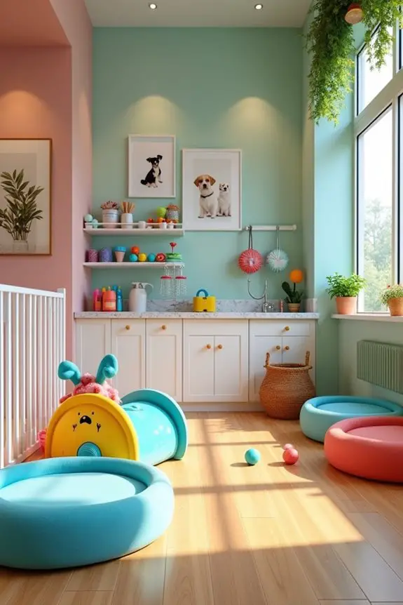 interactive dog play zones