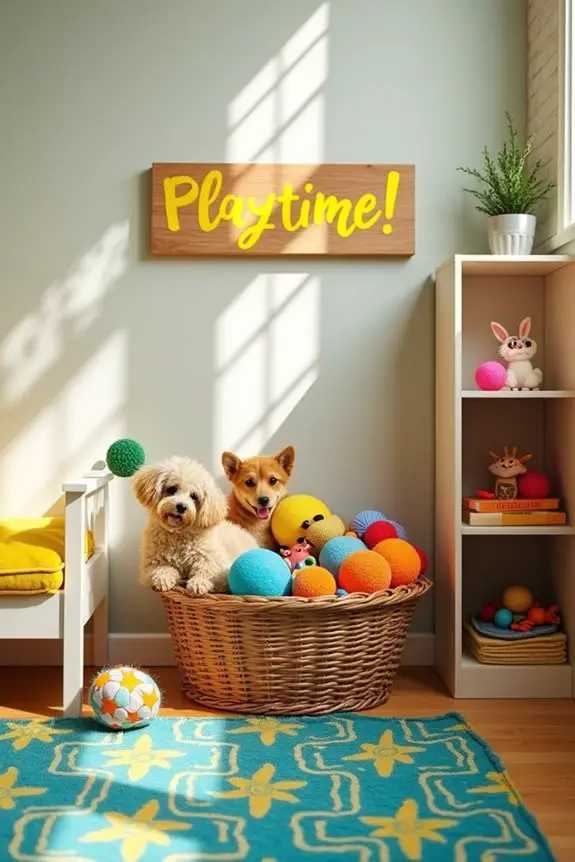 interactive playtime organization station