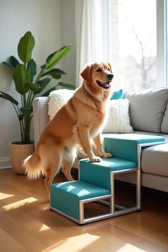 lightweight aluminum dog stairs