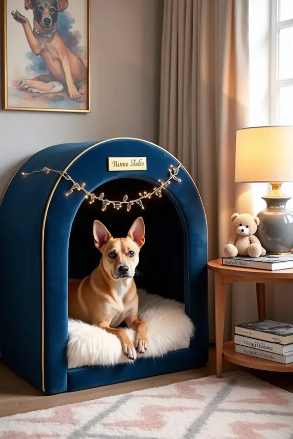 luxurious indoor dog retreat