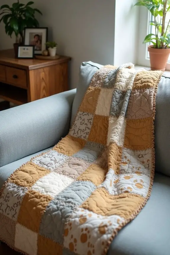 memory quilt from fur