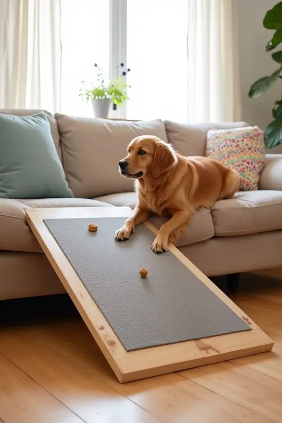 non slip carpeted dog ramp