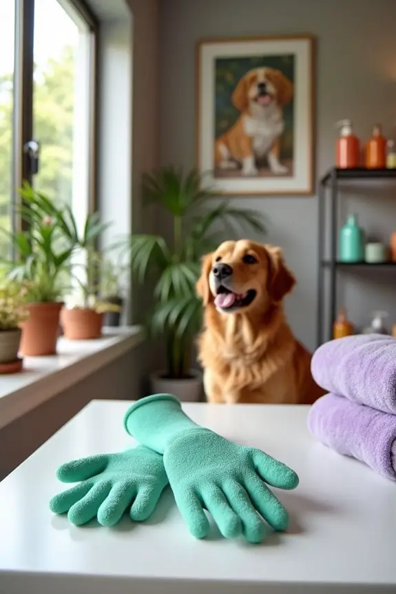 non slip grooming gloves essential