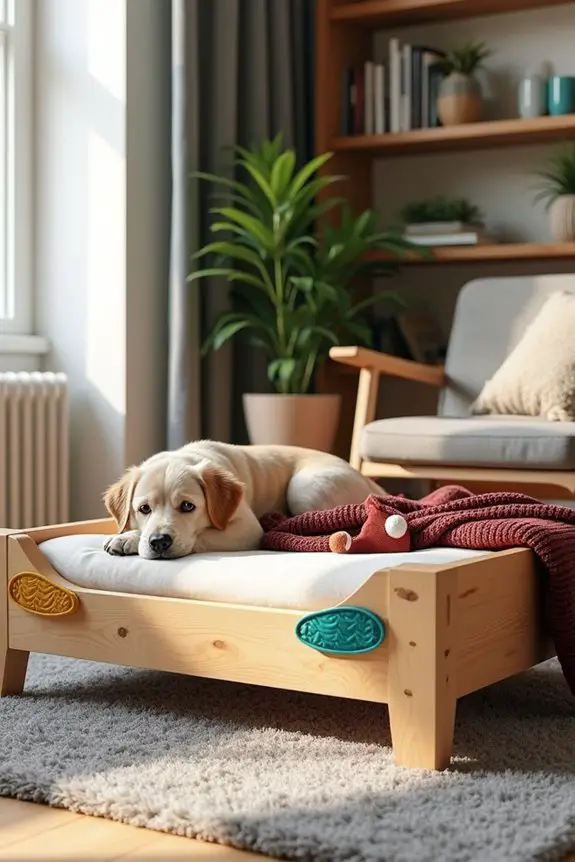 non slip raised dog bed