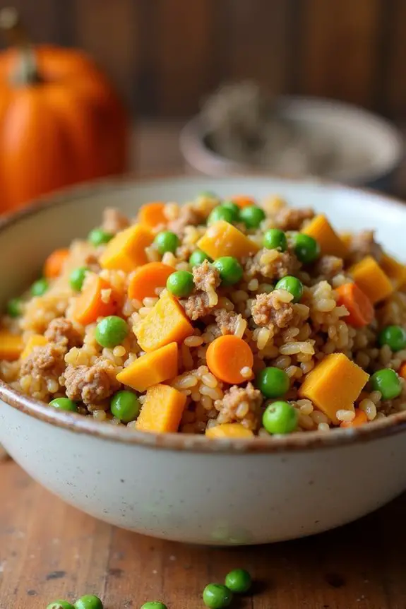 nutritious duck and peas