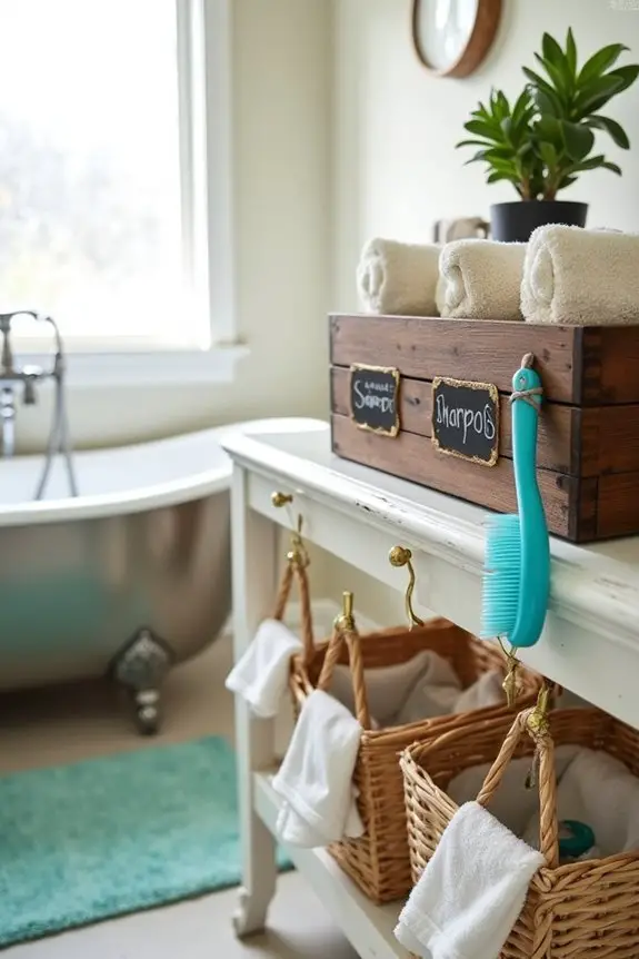 organized dog grooming supplies
