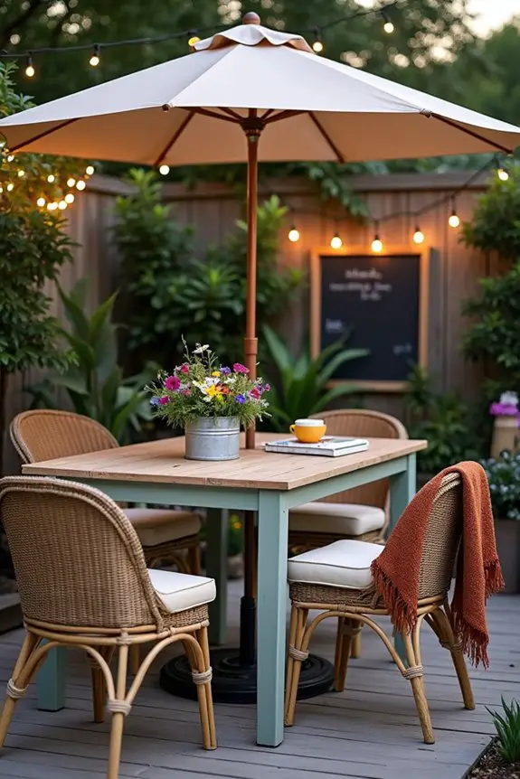 outdoor workspace for productivity