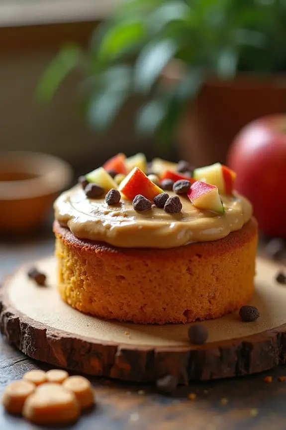peanut butter dog cake