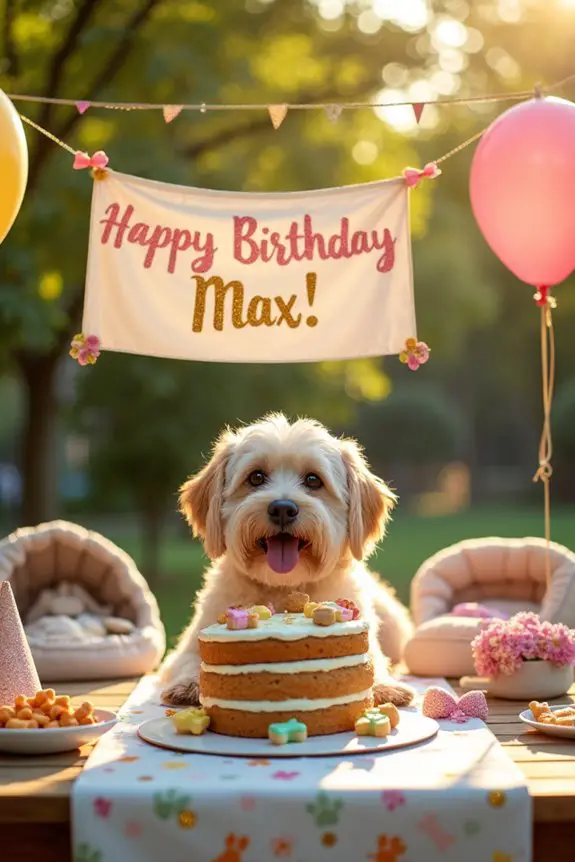 personalized dog birthday banner