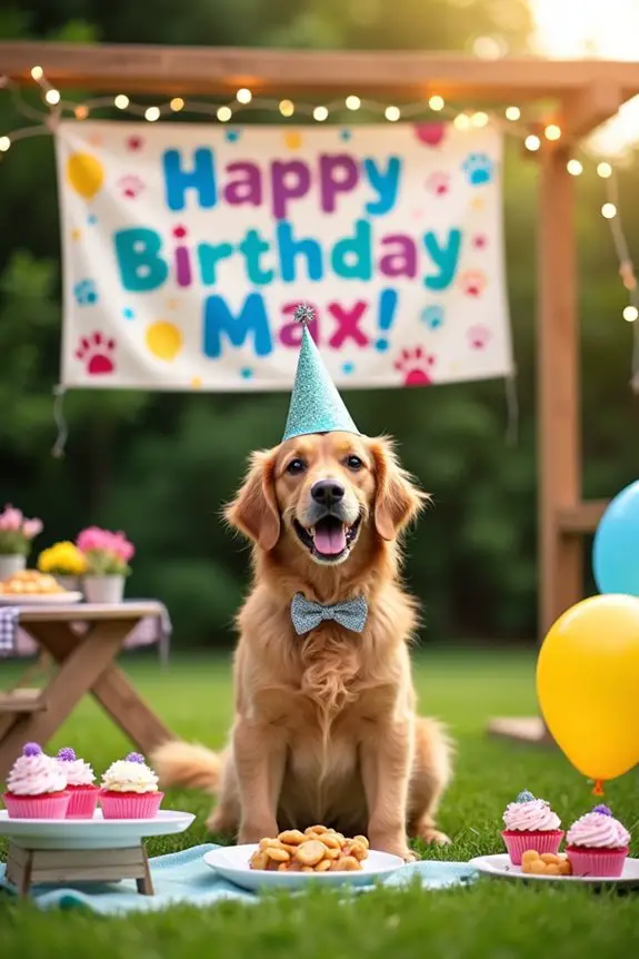 personalized dog birthday banners