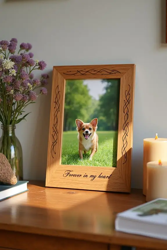 personalized pet memory frame