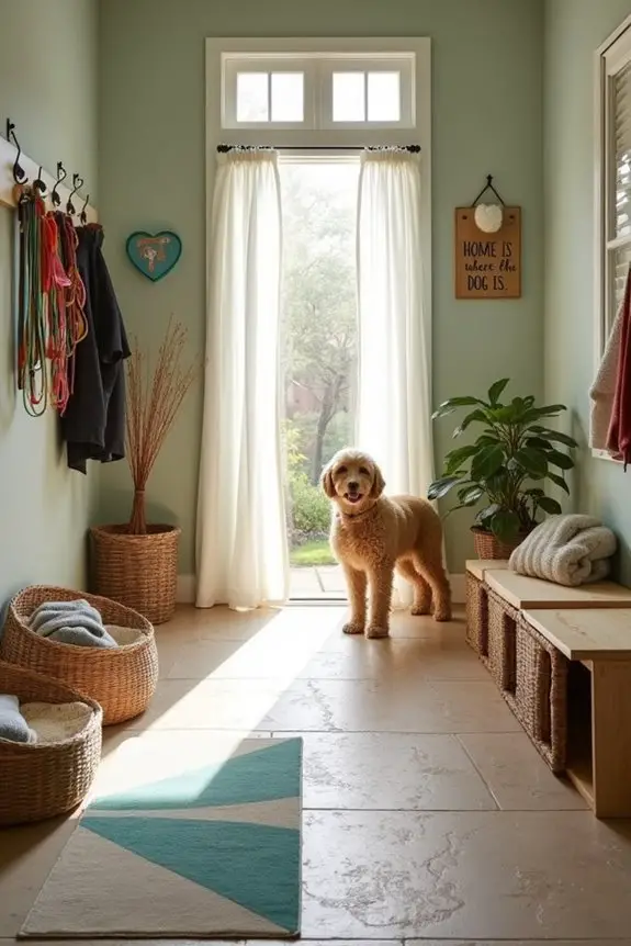 pet friendly mud room flooring