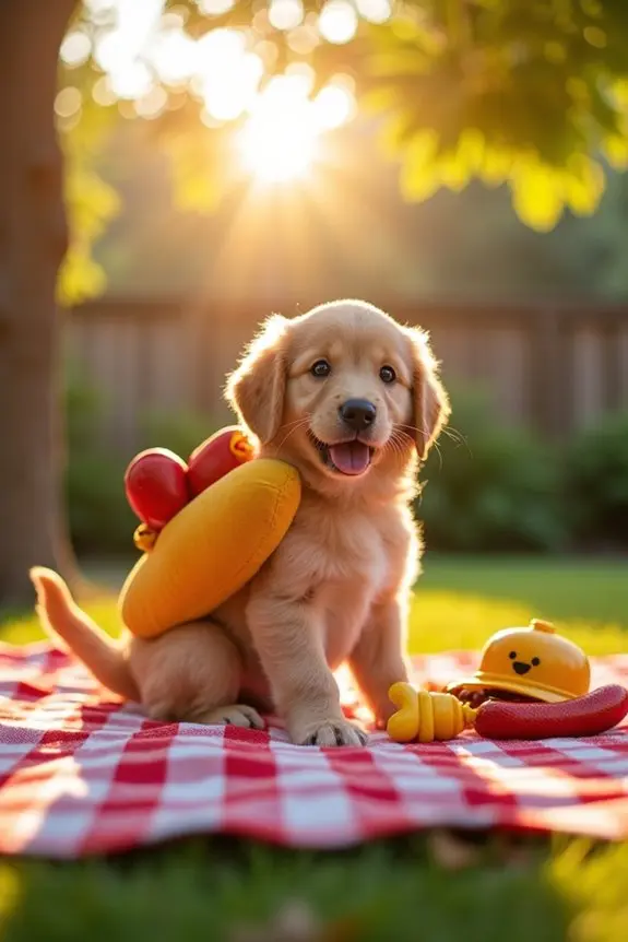 playful pup hotdog costume