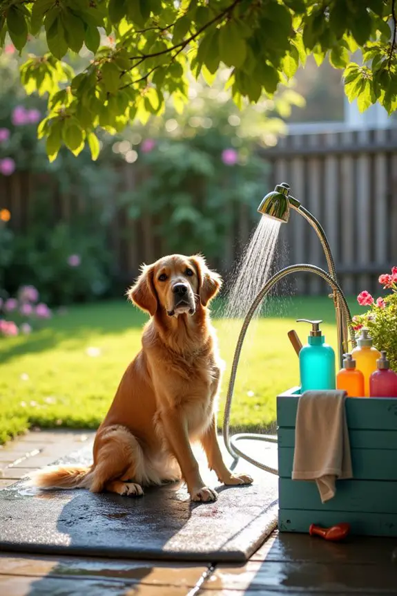 portable dog bathing solution