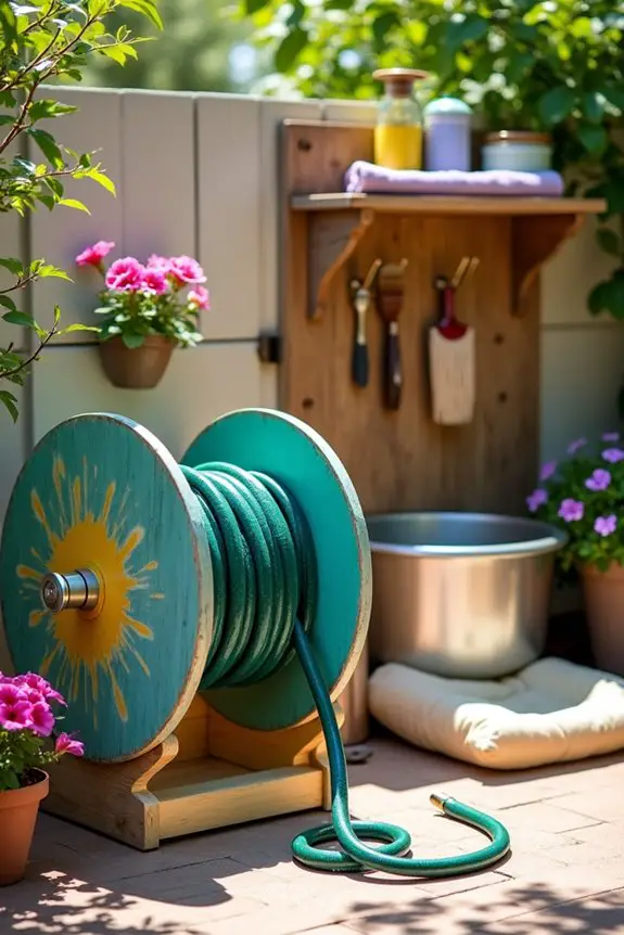 portable hose reel project