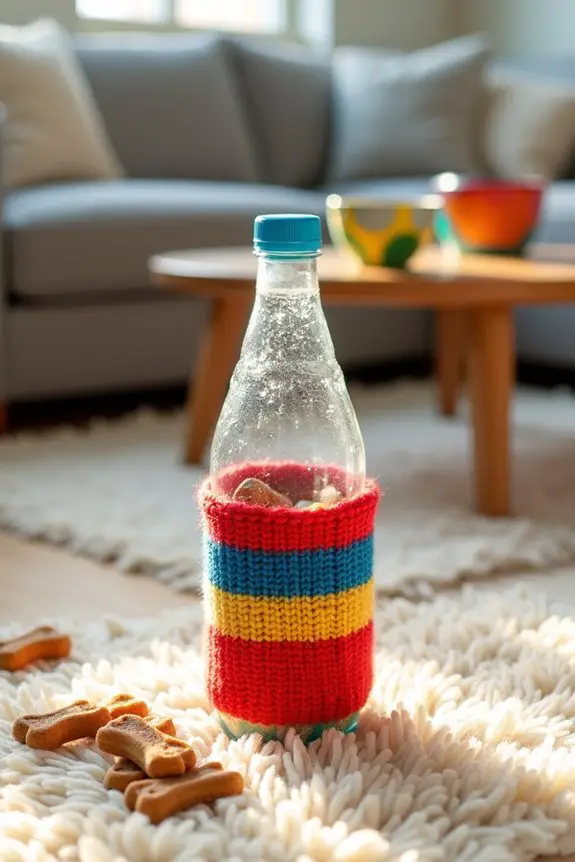 recycled bottle dog toy