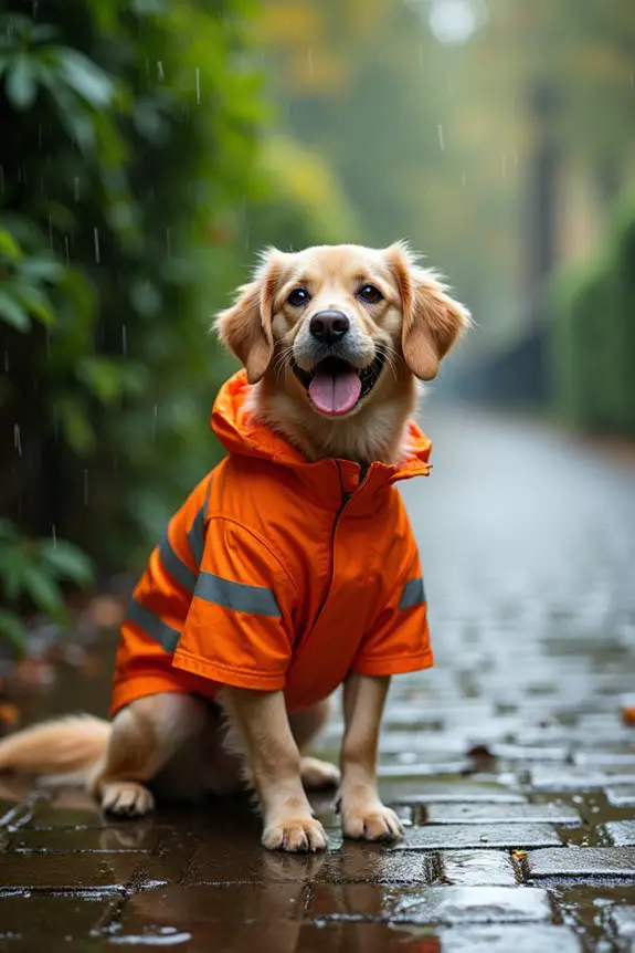 reflective dog raincoat benefits