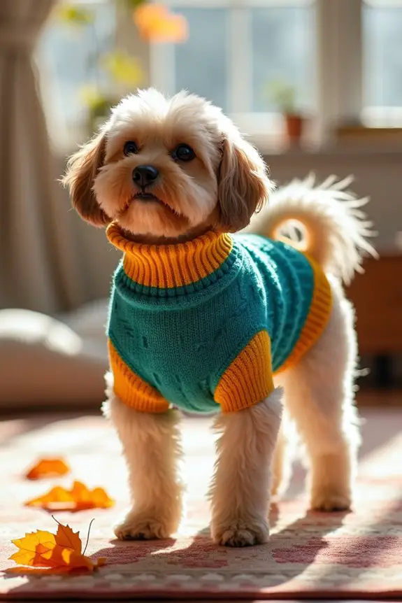 reversible cozy dog sweater