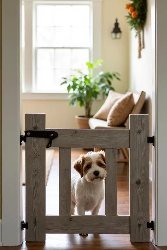 rustic farmhouse dog gate