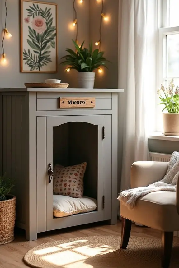rustic wooden dog kennel