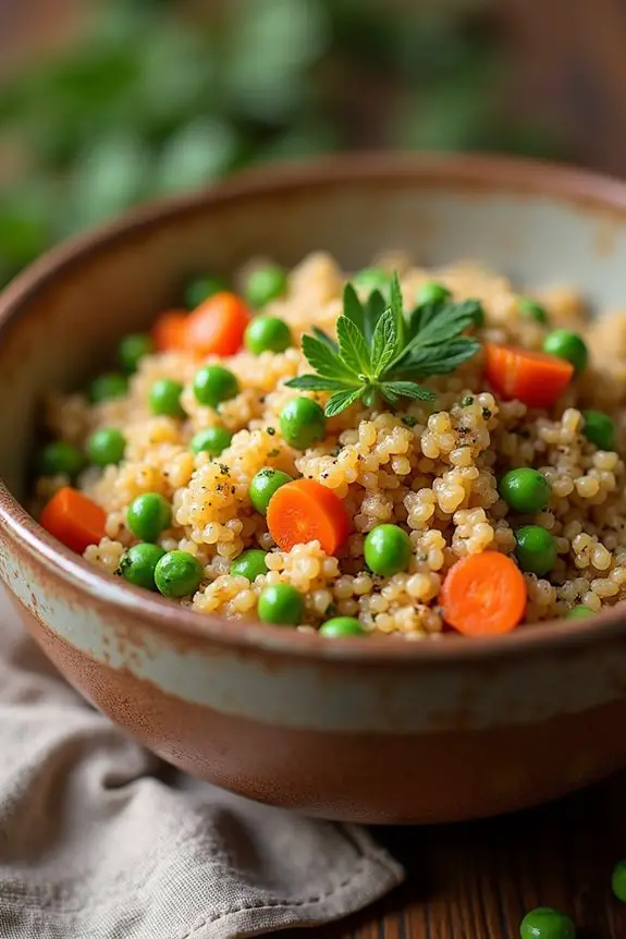 salmon brown rice bowl