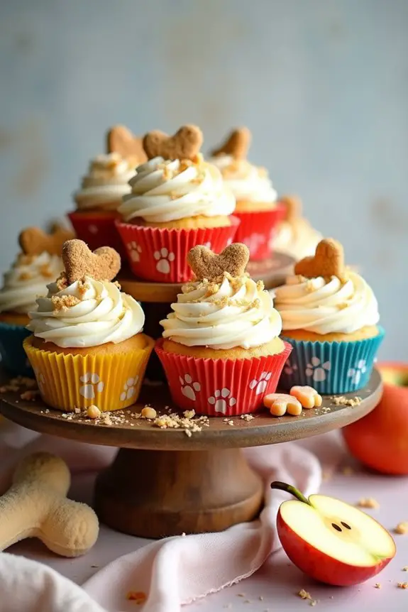 snack filled dog cupcakes delight