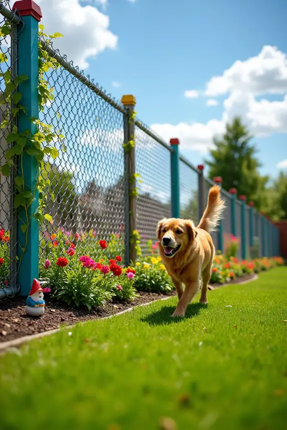 sturdy chain link fencing