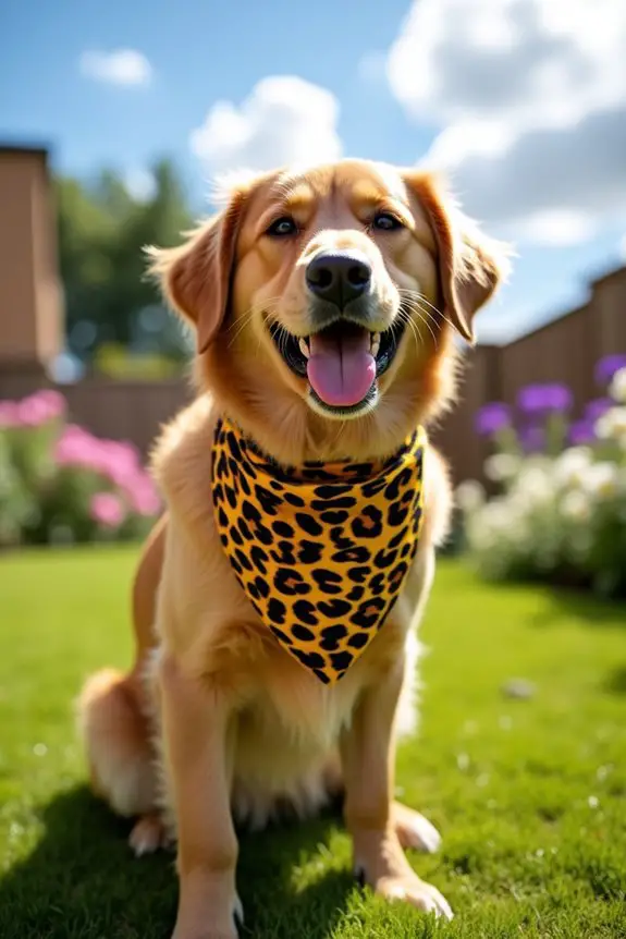 stylish animal print bandana