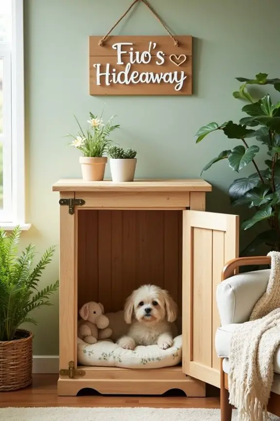 stylish diy dog crate
