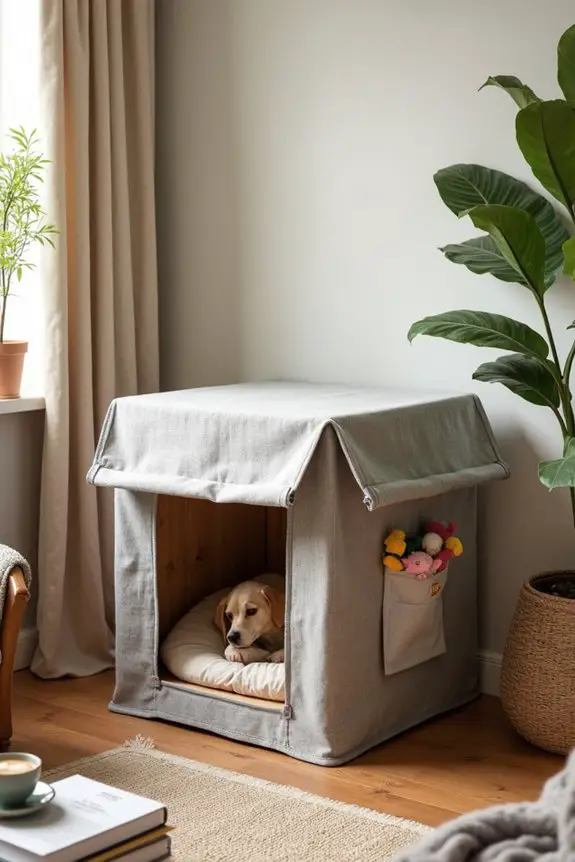 stylish diy dog crate cover