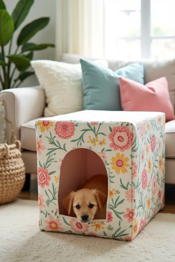 stylish diy dog crate covers