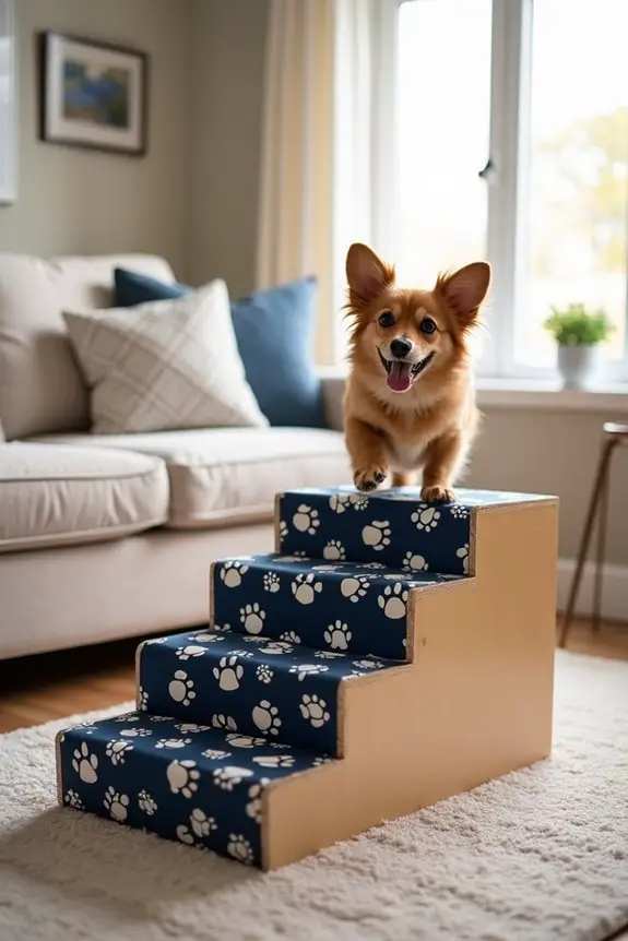 stylish diy dog stairs