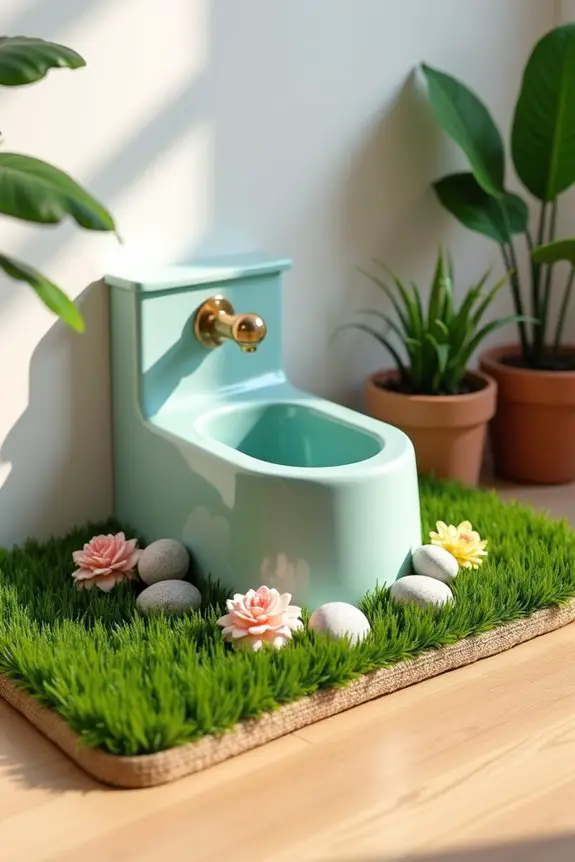 stylish indoor dog urinals