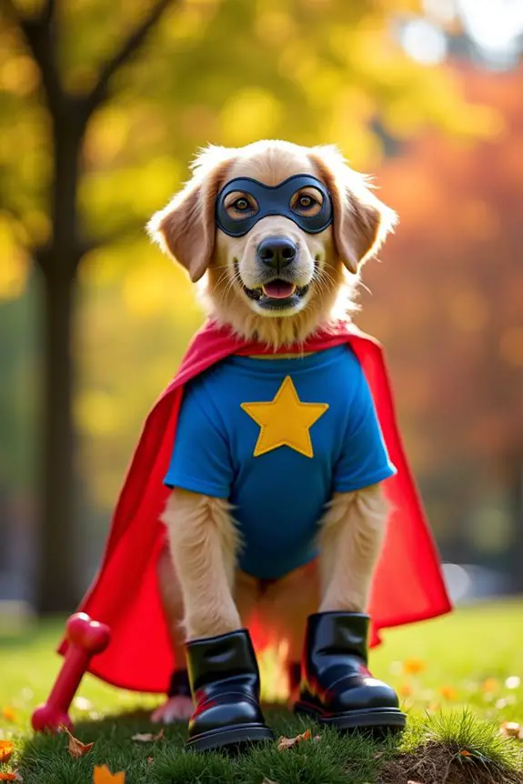 stylish superhero dog costumes