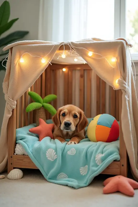 themed dog crate accessories