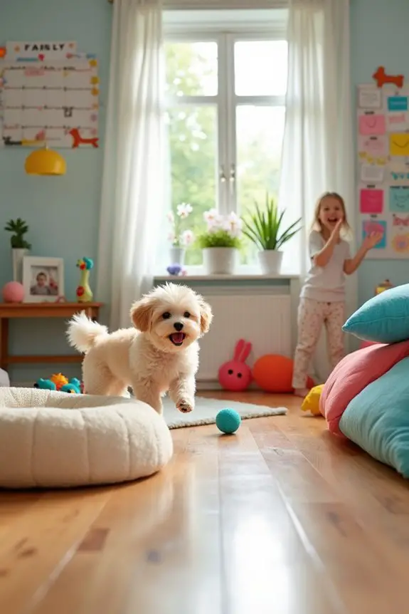 welcoming a bichon frise
