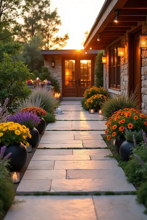 wide inviting walkways created