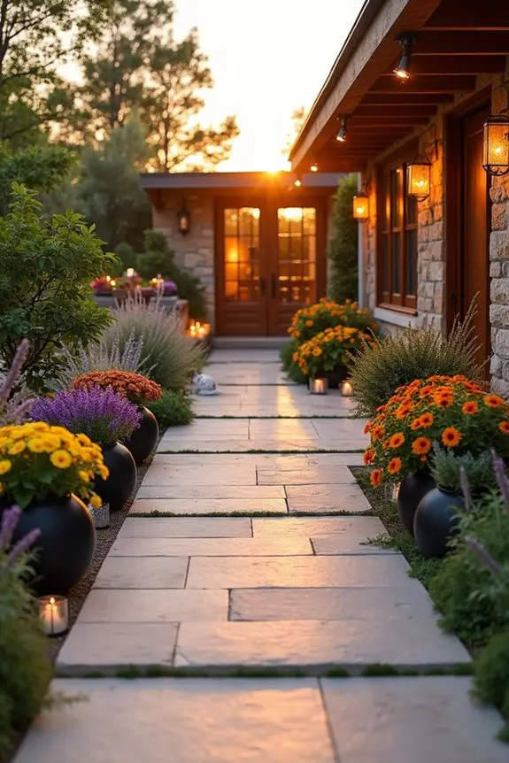 wide inviting walkways created