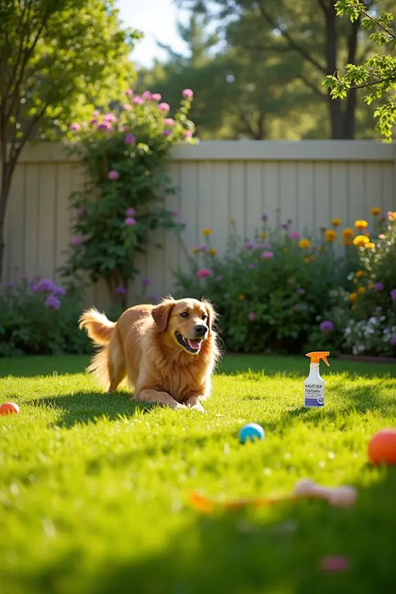 yard sprays repel fleas effectively