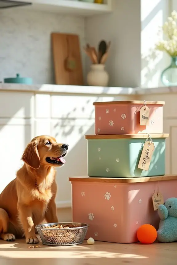 chic bamboo storage boxes