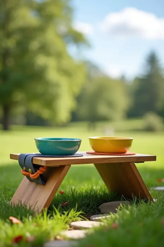 collapsible dog travel bowl
