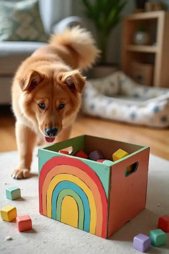 colorful dog puzzle project
