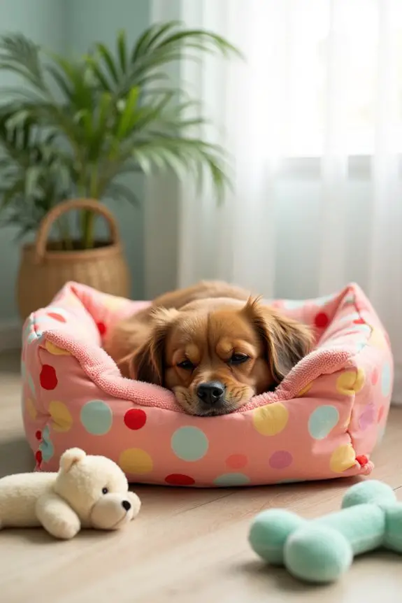 comfortable personalized dog bed