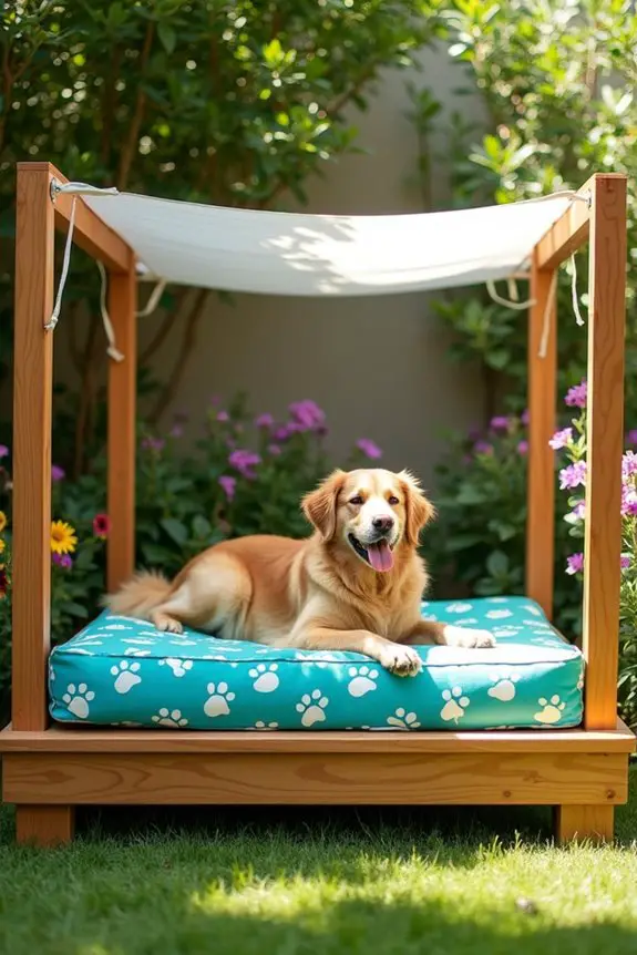 comfy elevated outdoor lounging